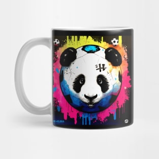 Panda Soccer Ball - Soccer Futball Football - Graphiti Art Graphic Paint Mug